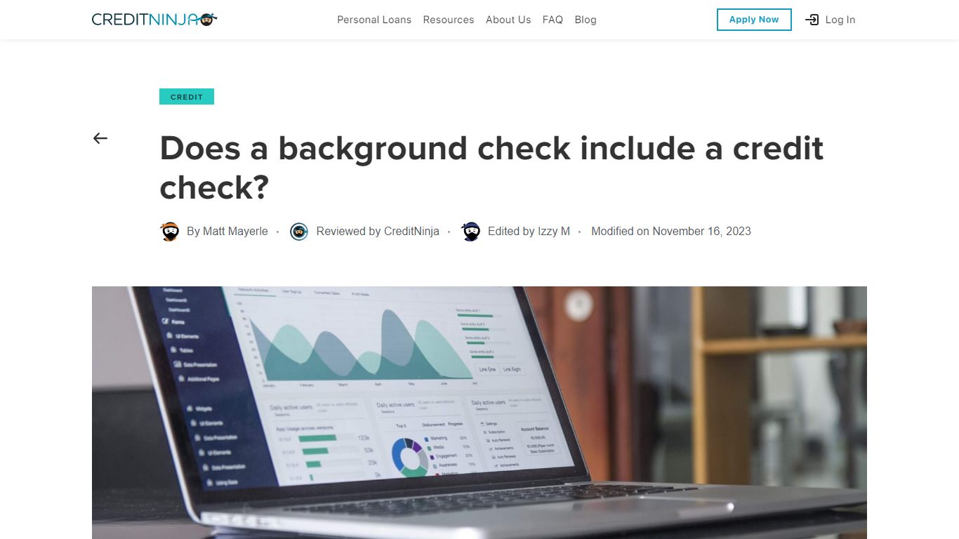 Does a background check include a credit check - CreditNinja